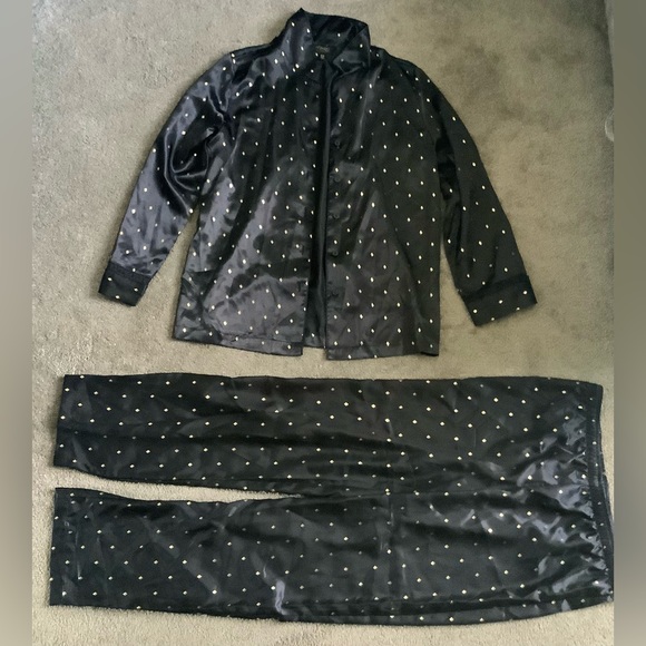 Two Piece Thalia Sodi Black Medium Women’s Pajama set - Picture 3 of 4
